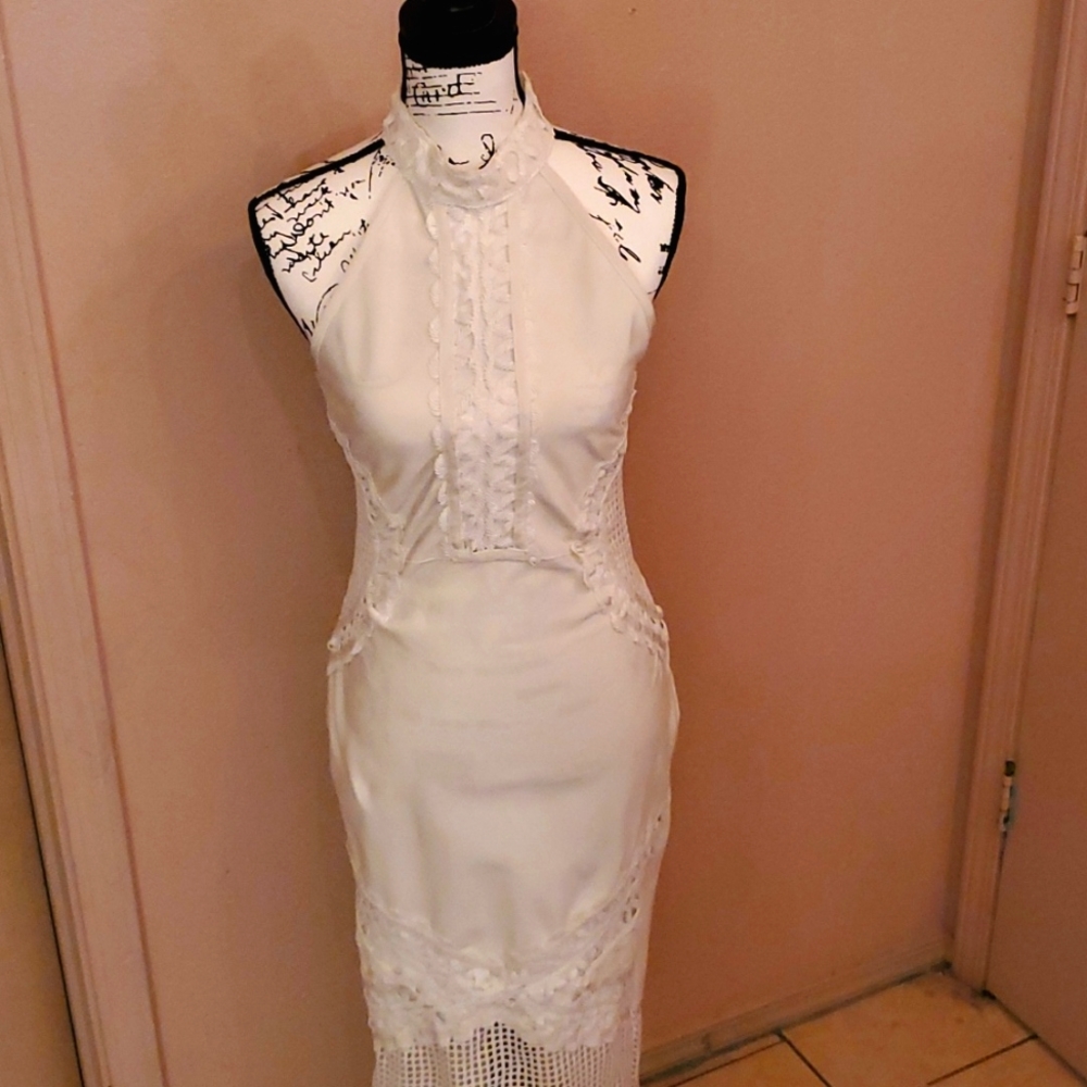 Bandage & Lace Midi dress